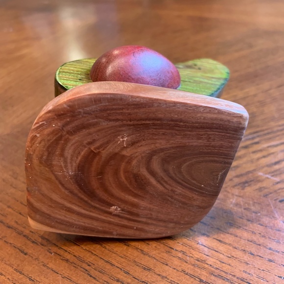 Handmade Wooden Avocados Earthy Small Napkin Holder - Picture 8 of 13